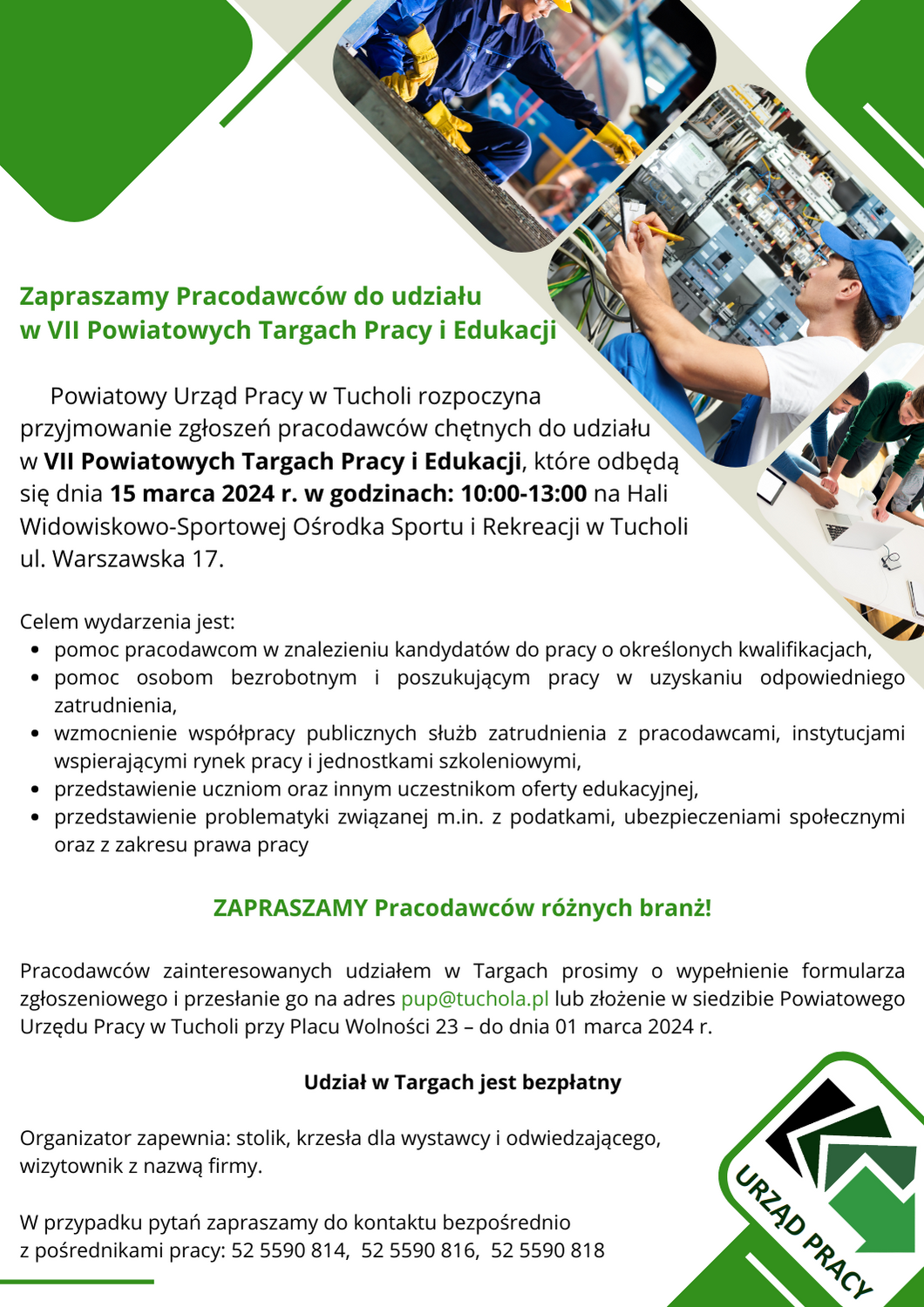 Zaproszenie na targi pracy